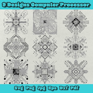 Pacote de Processador de Computador Svg, Placa de Circuito Png, Tecnologia svg, Engenharia svg, Placa-mãe Cpu Svg, Pacote de Placa Eletrônica Png, Processador Eps