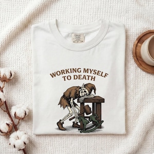 骸骨エルフシャツ クリスマスユーモアギフト レディース ヴィンテージTシャツ 骸骨Tシャツ クリスマスファン ダメージ加工Tシャツ 面白いグラフィック レトロロッキングホース