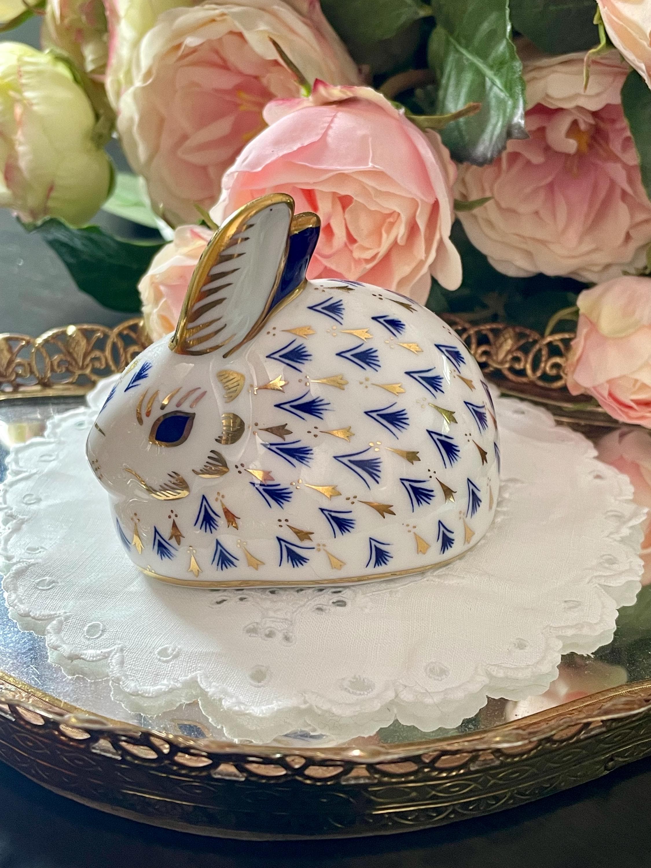 置物  CROWN DERBY New Year Rabbit Royal Crown Derby Rabbit - Etsy