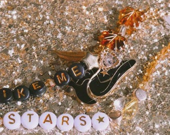 friendship bracelet • cowboy / eyes / stars • custom collection 9 • charm bracelet