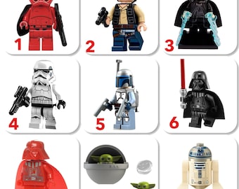 Custom Collectible Minifigures | Star Wars mini figures | Hans Solo | Darth Vader | Baby Yoda | UK Seller | Minifigs | Xmas Stocking filler