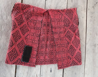 Red Cotton Vest by the Huni Kuin/Kaxinawa Tribe