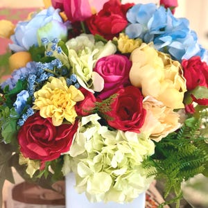 Floral arrangement, Artificial floral arrangement, Peony floral arrangement, Spring floral arrangement, Floral Centerpiece, Centerpieces