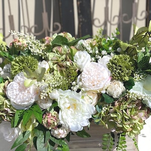 Everyday Centerpiece, Nearly Natural Centerpiece, Centerpieces for Table, Everyday Arrangement, Spring Arrangement, Farmhouse Centerpiece
