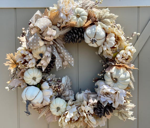 Fall Wreaths, Fall Wreath for Front Door, Fall Wreath, Front Door Wreath, Pumpkin Wreath, Farmhouse Wreaths for Front Door, Natural Wreaths