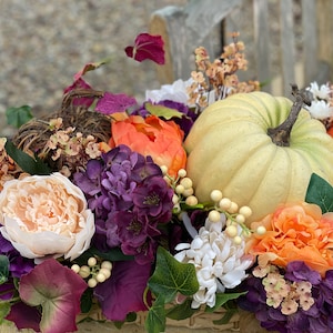 XL Fall Centerpiece, Large Fall Centerpiece for dining Table, Thanksgiving Centerpiece, Fall Arrangement, Centerpieces, Pumpkin Centerpiece