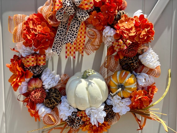 Fall Wreaths, Fall Wreath for Front Door, Fall Wreath, Front Door Wreath, Pumpkin Decor, Pumpkin Wreath for Front Door, Front Door Wreath