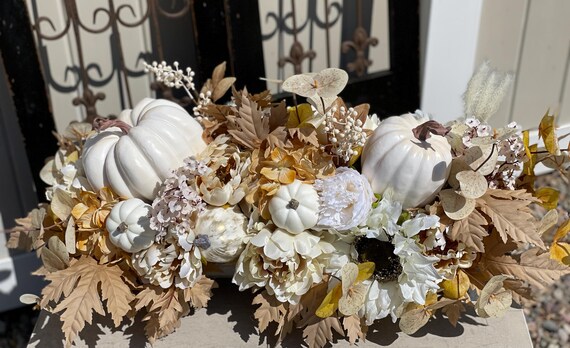 Fall Centerpiece for Dining Table, Fall Centerpieces, Fall Centerpiece for Table, Thanksgiving Centerpiece, Pumpkin Centerpiece, Farmhouse