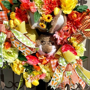 Spring Wreath, Easter Wreath, Bunny Wreath, Easter Wreath for Front Door, Spring Wreath for Door, Large Easter Wreath, Spring Wreath