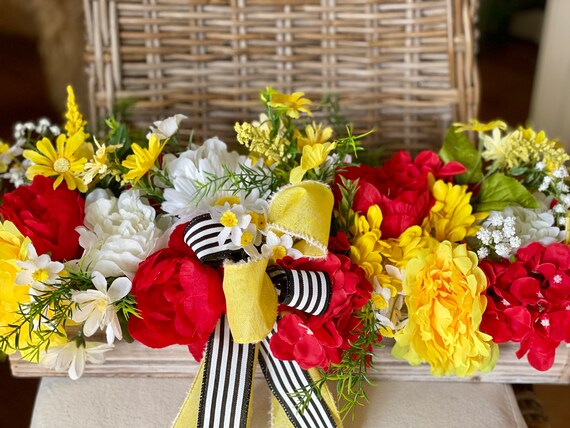 Everyday Centerpiece, Summer Centerpiece, Centerpiece, Arrangement, Floral Arrangement, Summer Table Centerpiece, Centerpiece for Table