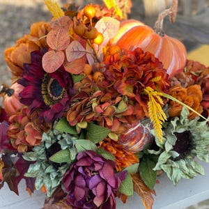 Fall Centerpiece for Dining Table, Dining Table Centerpiece, Fall Centerpiece, Pumpkin Centerpiece, Large Fall Centerpiece, Fall Decor