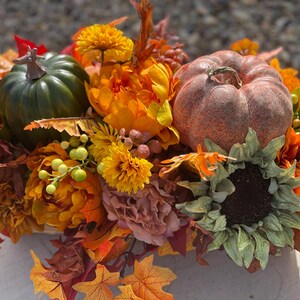 Fall Centerpiece for Table, Fall Centerpiece, Fall Centerpieces, Dining Table Centerpiece Thanksgiving Centerpiece, Pumpkin Centerpiece,