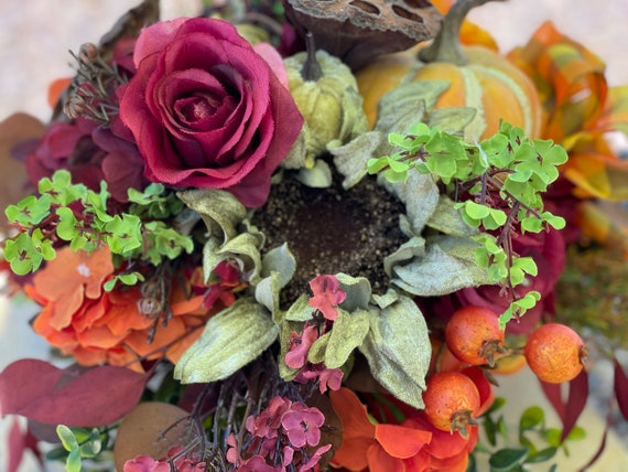 Fall Centerpiece, Centerpiece for Dining Table, Table Centerpiece, Fall Floral Arrangement, Fall Table Centerpiece, Centerpiece for Fall