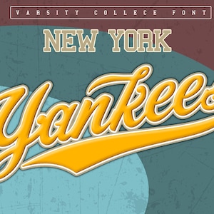 Old Varsity Font Sport Font Football Font Baseball Font Soccer Font School Font Varsity Font Letters Svg Layred Cricut.