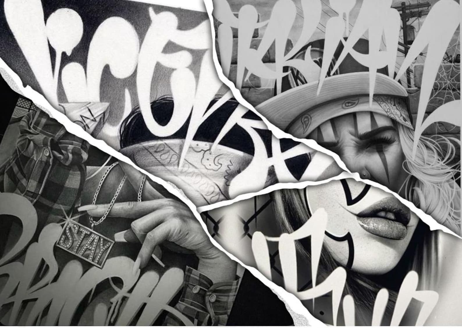 Chicano Font | Cholo Graffiti Tattoo Lettering Digital Download SVG ...