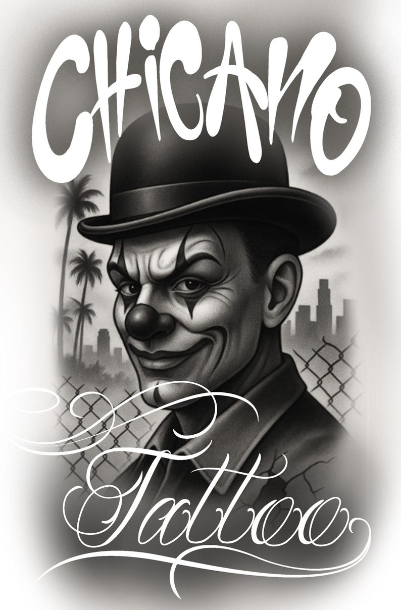 Chicano Font | Cholo Graffiti Tattoo Lettering Digital Download SVG ...
