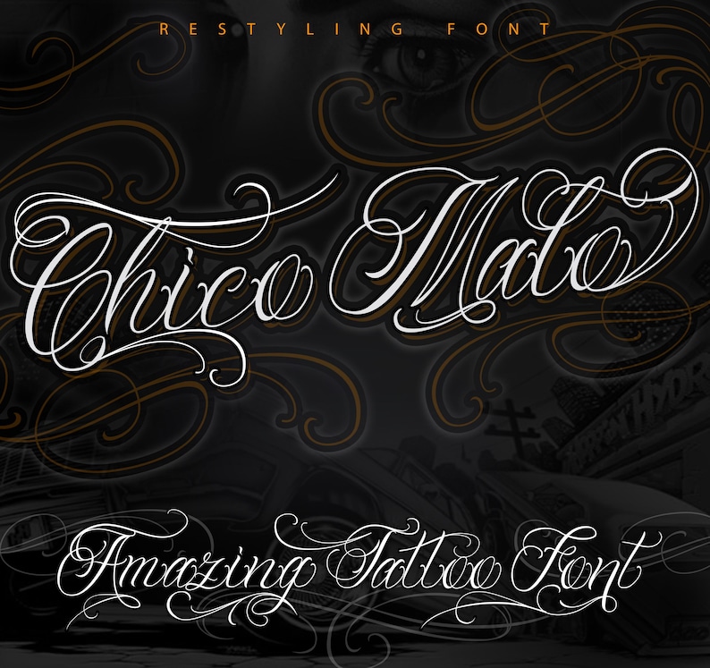 Chicano Tattoo Lettering, Single Letter in Svg--jpg--png Format, and ...