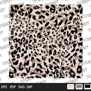 Leopard Print Pattern Svg eps pdf , Leopard Print Pattern Repeat seamless, Cheetah Print dxf , Leopard Print , Animal Print , vector leopard