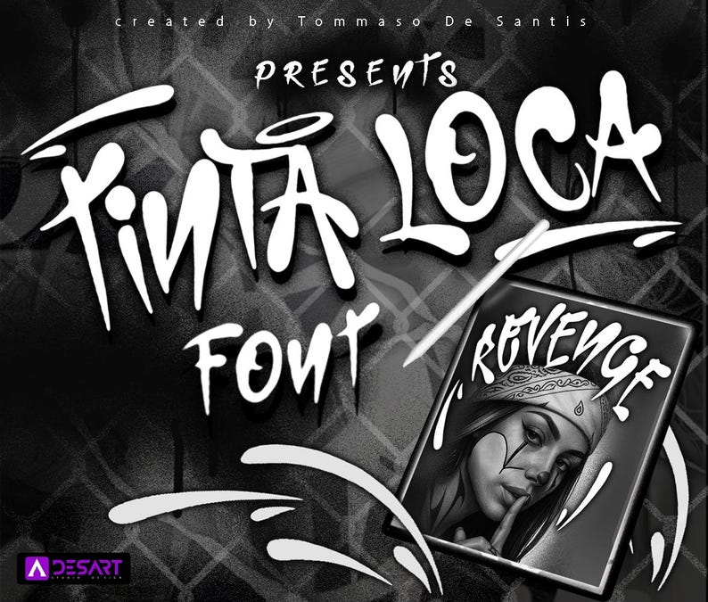 Chicano Font | Cholo Graffiti Tattoo Lettering Digital Download SVG ...