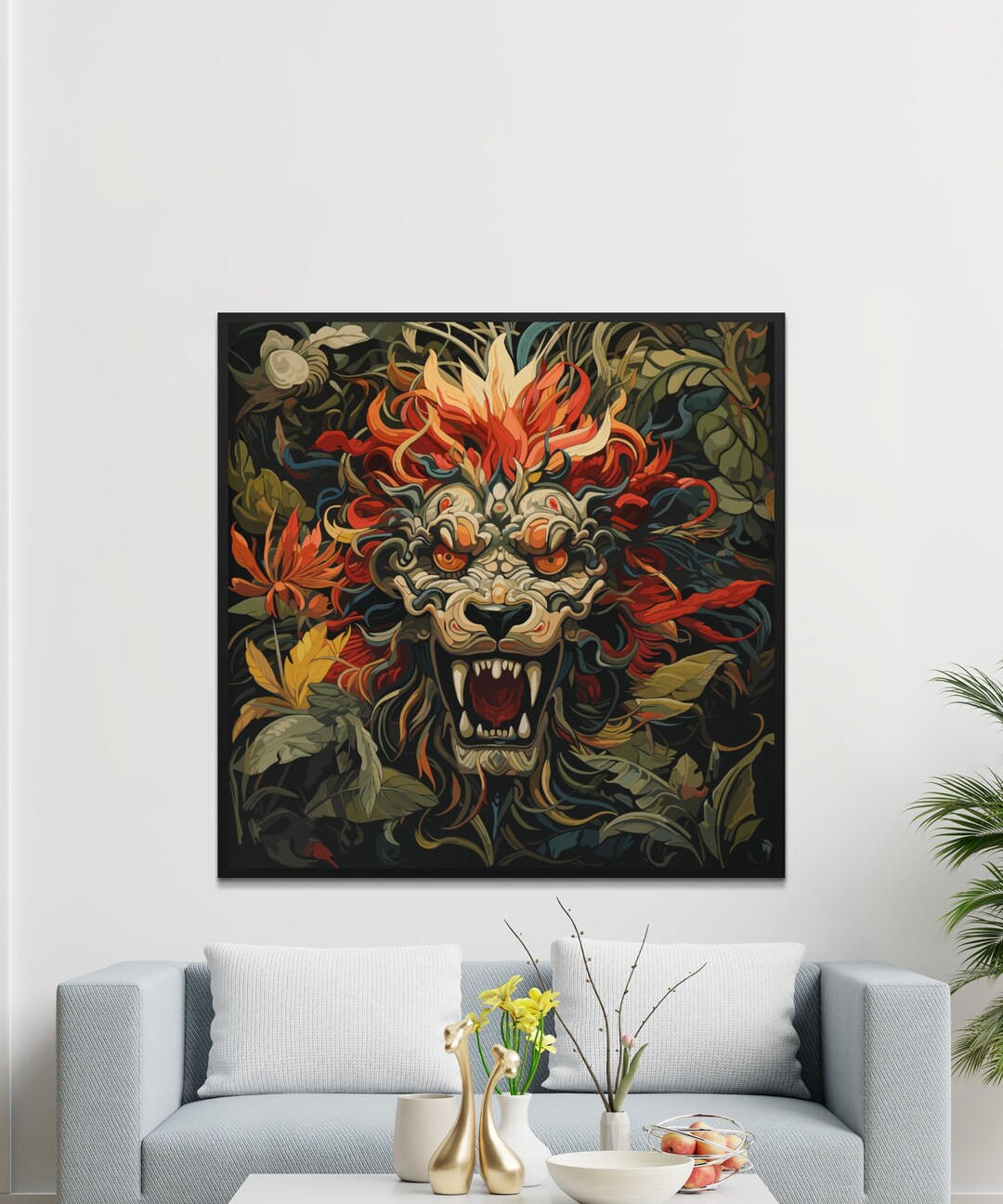 Wall Prints Animals Neon PRINTABLE ART Animal Art Poster Etsy