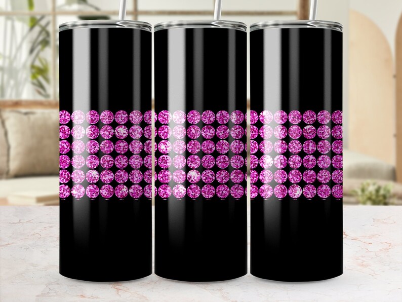 Black Glitter Tumbler Wrap Bundle, Glitter Sublimation Design, Glitter