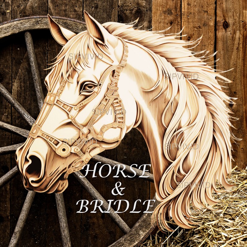 Laser Cut Files Horses DIY Horses Laser Cut Bundle for Wood Projects