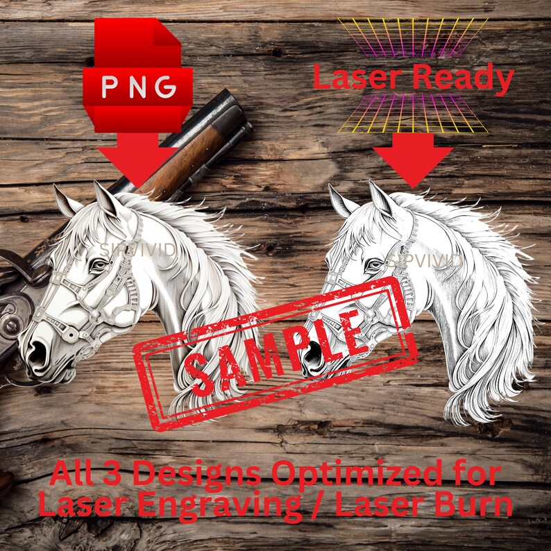 Laser Cut Files Horses DIY Horses Laser Cut Bundle for Wood Projects