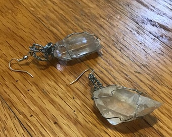 Dangle Quartz Earrings