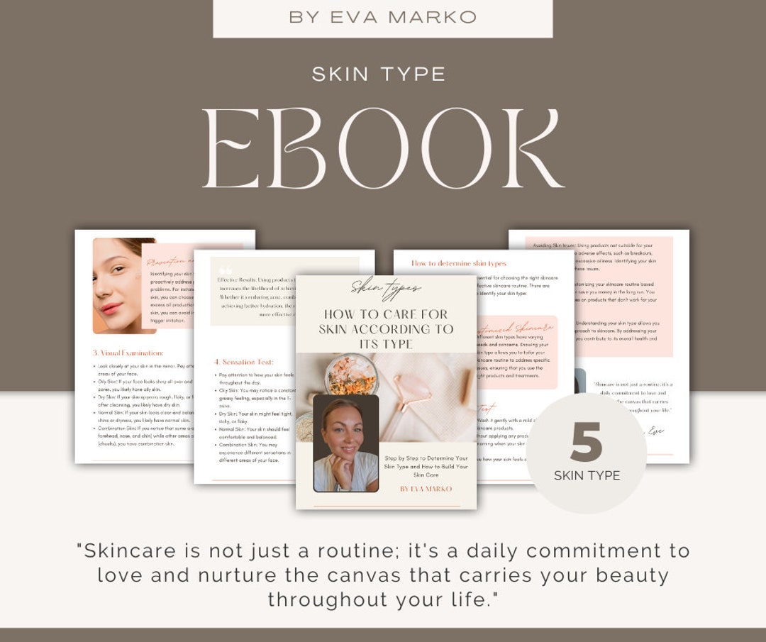 Ebook Skin Type Daily Skincare Natural Healthy Etsy