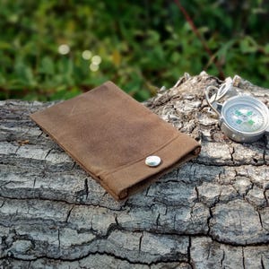Waxed canvas snap pouch, ditty bag, multiple sizes