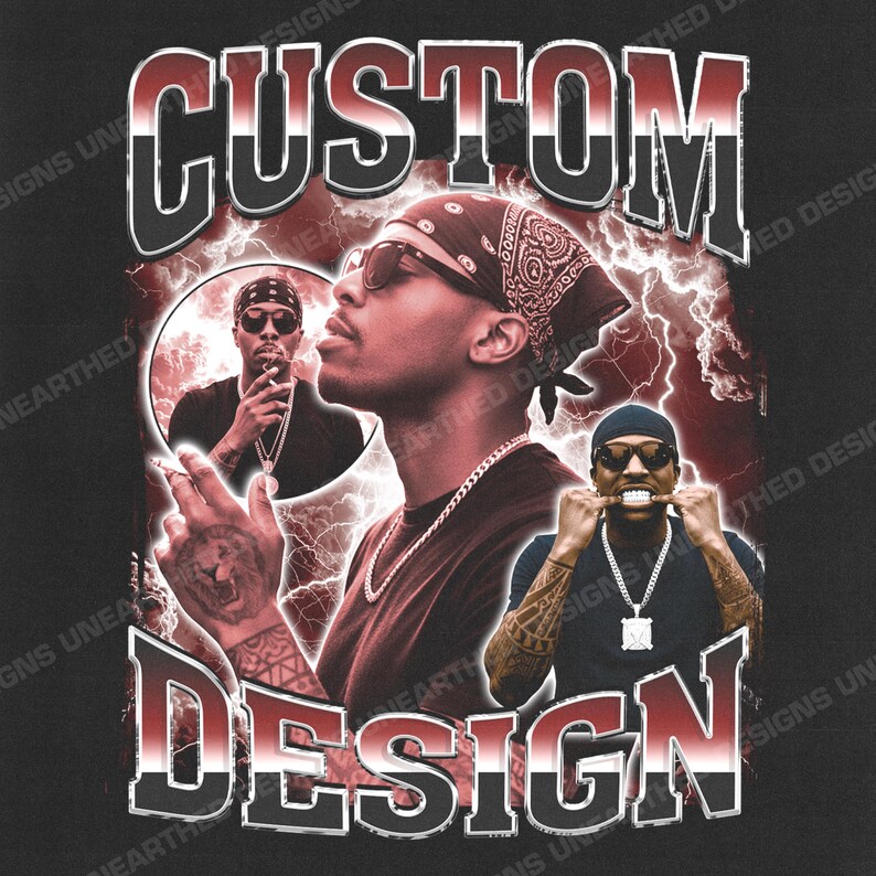 Custom Bootleg Rap Tee Template Bundle, Custom Rap Tee Template ...