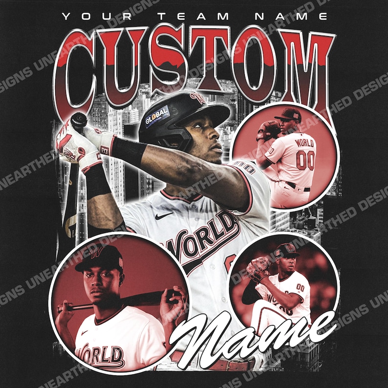 Baseball Tee Design Template , Sports Tee Template, Custom Your Own ...