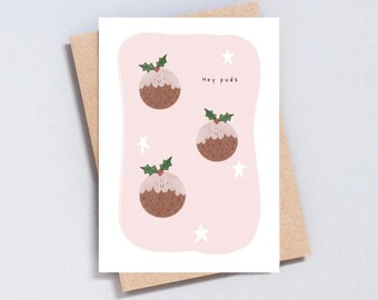 Christmas Pudding Card | Holiday Greetings