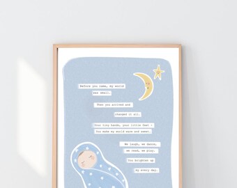Before You Came Nursery Print, Baby Room Decor