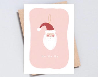 Santa 'Ho Ho Ho' Christmas Card