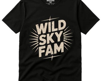 WILD SKY FAM Retro Vintage 50s T-Shirt, Storm Enthusiast Shirt, Unisex Tee, Weather Lover Gift, Thunderstorm Chaser Style, Lightning Shirt