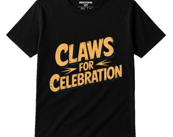 CLAWS FOR CELEBRATION, Retro Vintage 80s Monster T-Shirt, Unisex Graphic Tee, Halloween Party Shirt, Quirky Creature Lover Gift