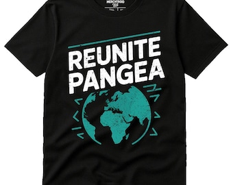 REUNITE PANGEA Retro Vintage 80s T-Shirt, Funny Geology Shirt for Rock Lovers, Science Gift for Geologists, Earth History Tee