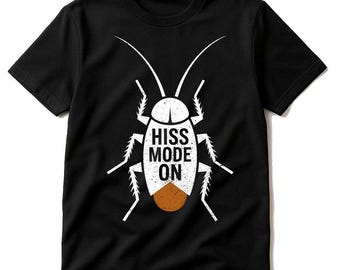 Flat Tail Club Minimalist Geometric T-Shirt, Cockroach Lover Tee, Unique Insect Art Shirt, Funny Gift for Men and Women, Hissing Roach Shirt