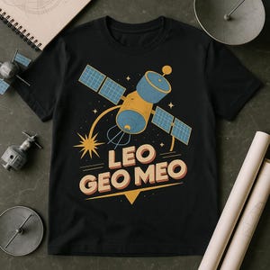 ミュージシャン THE IA SATELLITES 88copyright Tee Amazon.com: Space Satellite Vintage Retro Diagram Chart
