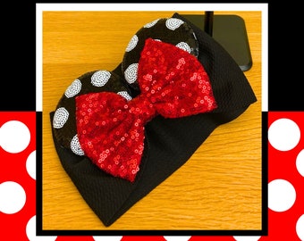 Disney Inspired Baby Toddler Minnie Mickey Mouse Ears Headband -  Elasticated for Comfort, Magic Kingdom
