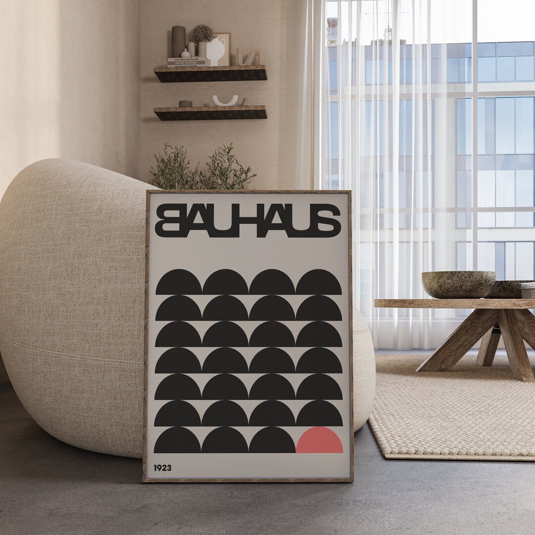 Bauhaus Print Wall Art: 1923 Mid-century Modern Geometric Poster - Etsy