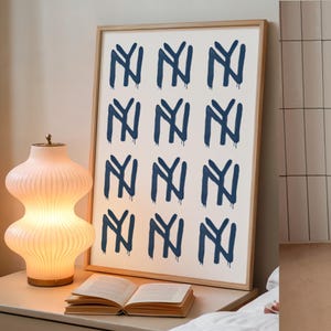 NYC Baseball Print: Minimalist New York City Wall Art