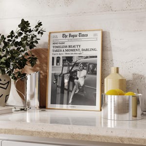 Vogue Wall Art Print: Chic Black and White Fashion Poster image 7