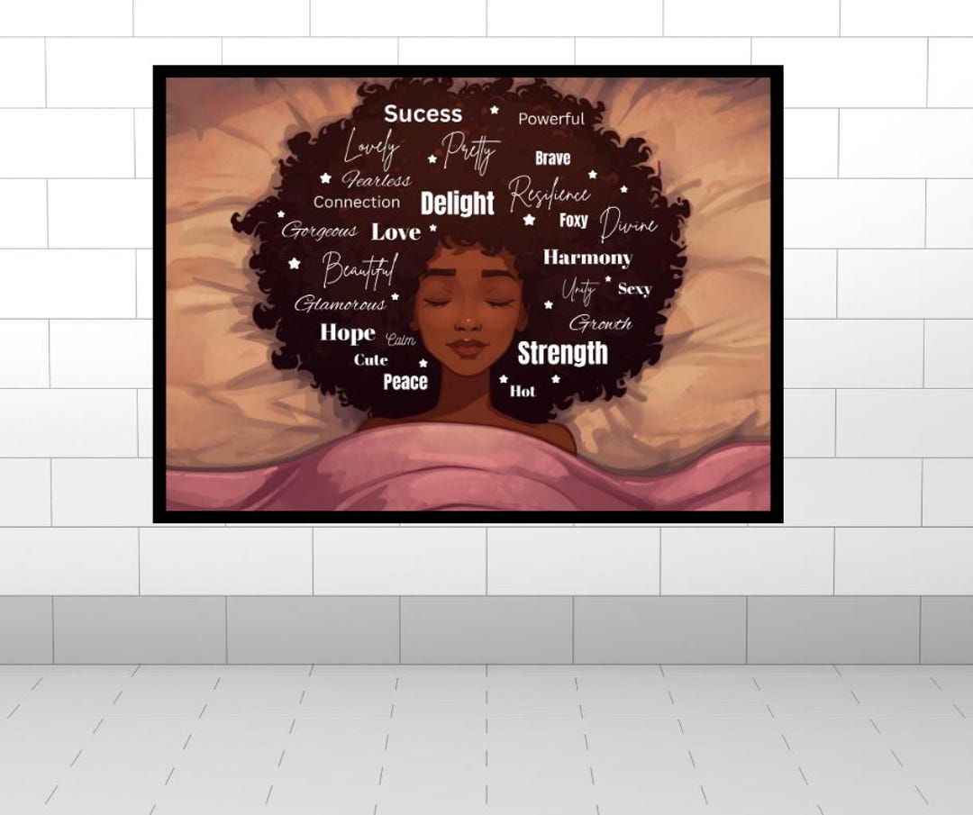 Black Girl Magic | Affirmation Wall Art | Digital Download | Self-love ...