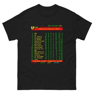 Ajax Laatste Plek Op Ranglijst Teletekst Tshirt Ajax Last Place On Ranking Shirt
