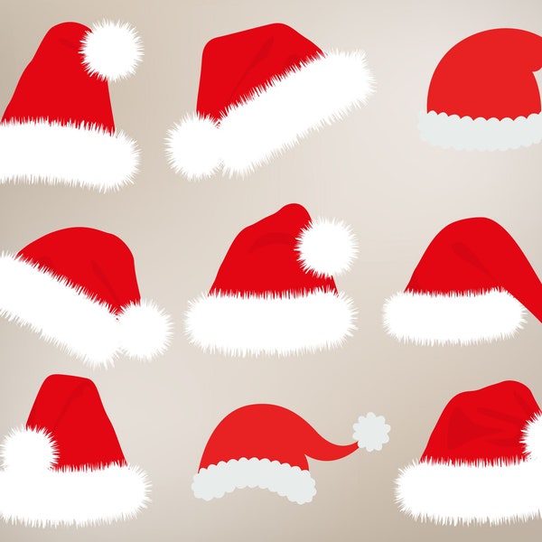 Santa Hat Svg, Christmas Hat Svg, Elf Hat Svg, Christmas Hat Svg File, Santa Hat Svg Bundle, Santa Hat Png Bundle, Santa Hat Png Bundle.