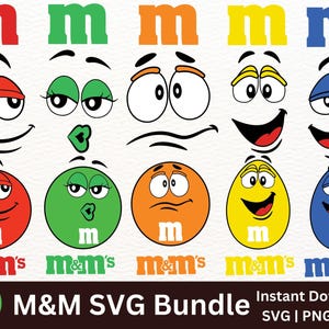 m and m faces svg, face Svg, SVG for Cricut, Layered files, Tshirt Face SVG, Digital Files, Digital Vector File, digital download.