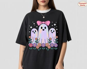 Fantôme irisé PNG : Clipart Halloween pastel arc-en-ciel (téléchargement numérique