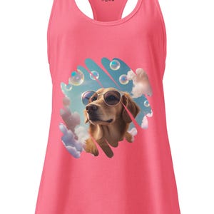Grillige aansluitende Golden Retriever-tanktop dames | Zomertanktop | Hondenmama | Leuk golden retriever-shirt | Grappig shirt | Tanktop